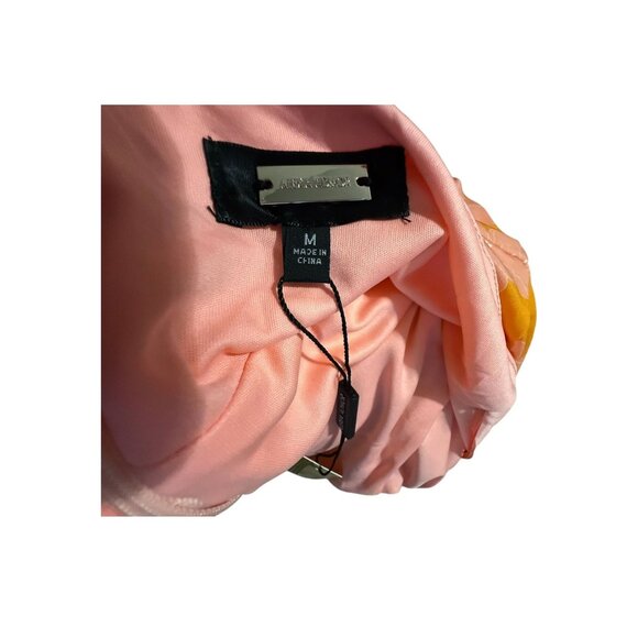 Alexia Admor Orange Floral Halter Maxi Dress W/ Rope Detail Womens M - Picture 6 of 9